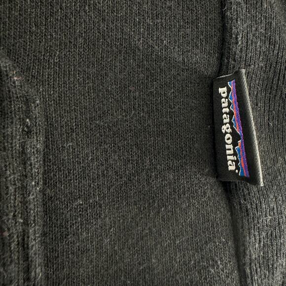 Patagonia Uprisal Hoody Logo Script Outdoors Hoodie Black Size Large - Picture 6 of 9